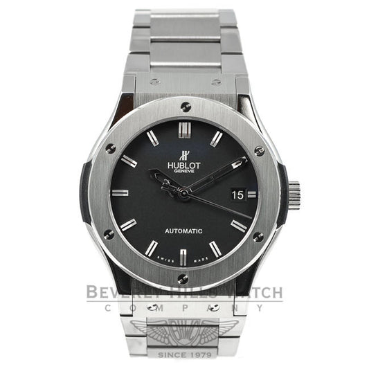 Hublot Classic Fusion Zirconium Black Dial 45mm Watch 511.ZX.1170.NX Beverly Hills Watch Company Watches