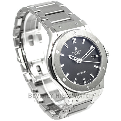 Hublot Classic Fusion Zirconium Black Dial 45mm Watch 511.ZX.1170.NX Beverly Hills Watch Company Watches