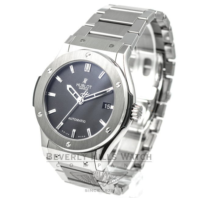 Hublot Classic Fusion Zirconium Black Dial 45mm Watch 511.ZX.1170.NX Beverly Hills Watch Company Watches