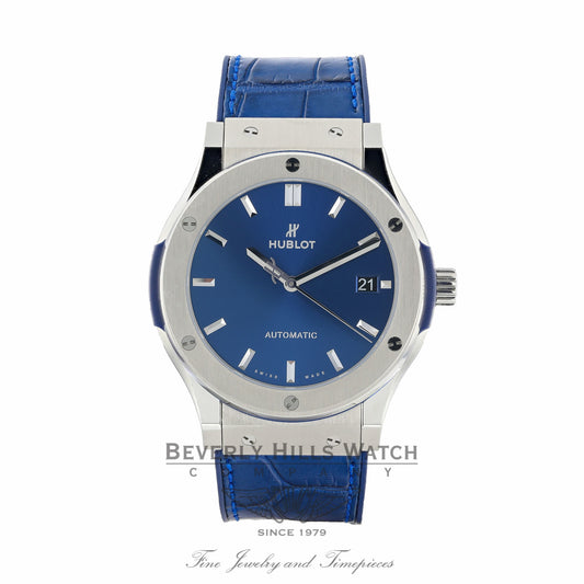 Hublot Classic Fusion 45mm Titanium Blue Dial 511.nx.7170.lr ZHTEAH