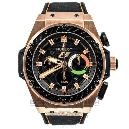 Hublot F1 'India' King Power Rose Gold Chronograph Watch 703.OM.1138.NR.FMI11 Beverly Hills Watch Company Watches
