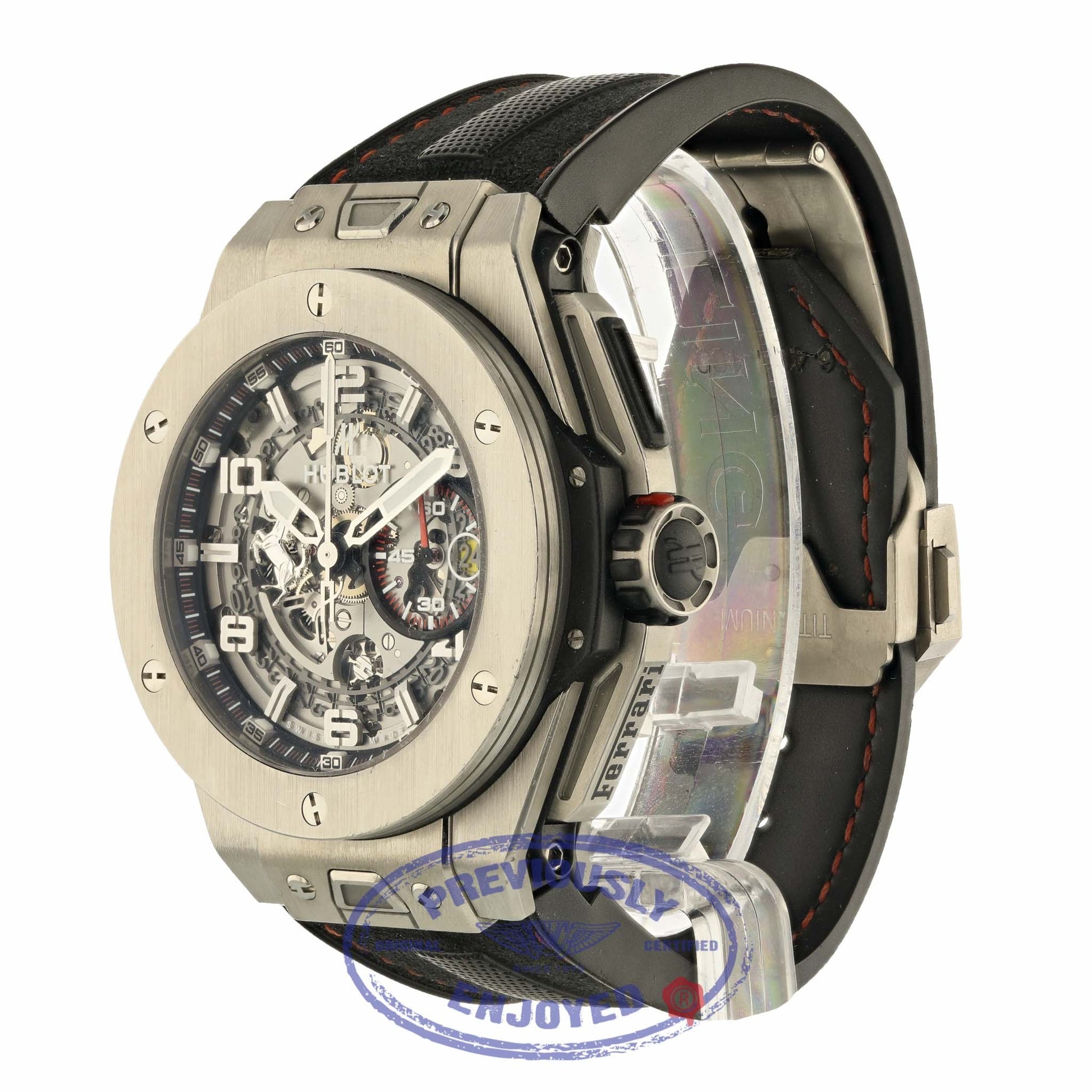 Hublot Big Bang Unico Ferrari 45mm titanium Chronograph 401.NX.0123.GR HY69JY