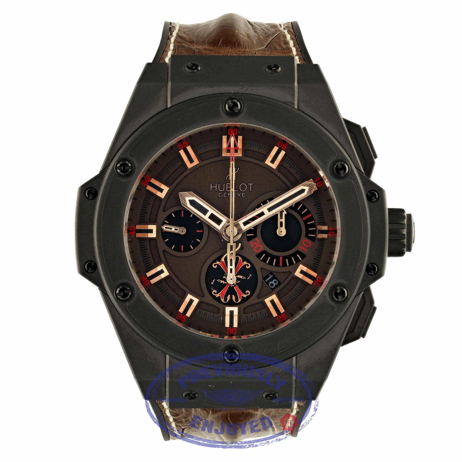 Hublot King Power Arturo Fuente OPUS X Ceramic Watch 703.CI.3113.HR.OPX12 Beverly Hills Watch Company Watch Store