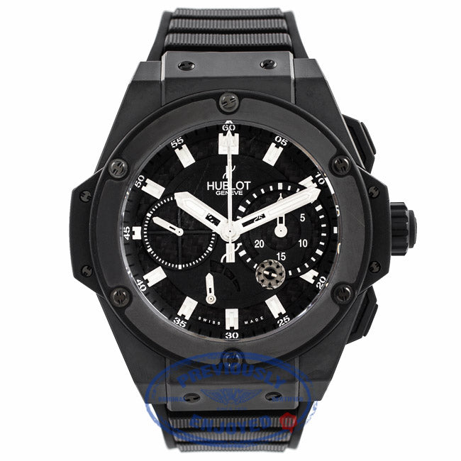 Hublot King Power Black Magic 48MM Black Ceramic Black Carbon Fiber Dial 709.CI.1770.RX RGZICH - Beverly Hills Watch Company Watch Store