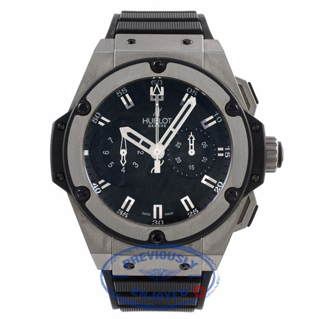 Hublot King Power Chronograph Zirconium 48MM Titanium Black Dial 715.ZX.1127.RX PTWAFC - Beverly Hills Watch Company Watch Store