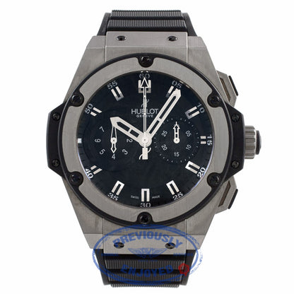 Hublot King Power Chronograph Zirconium 48MM Titanium Black Dial 715.ZX.1127.RX PTWAFC - Beverly Hills Watch Company Watch Store