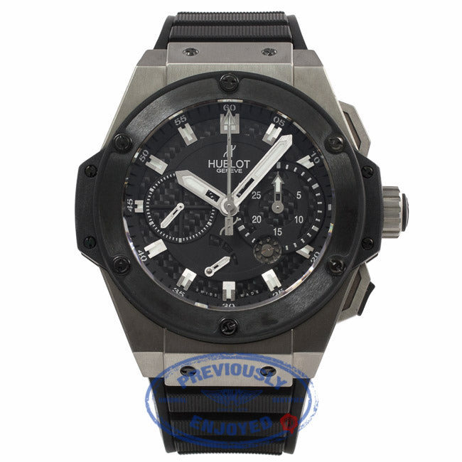 Hublot King Power Chronograph Zirconium 48MM Titanium Black Ceramic Bezel 709.ZM.1770.RX 2RKR8R - Beverly Hills Watch Store Watch Company