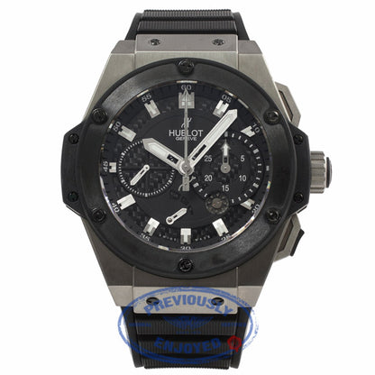Hublot King Power Chronograph Zirconium 48MM Titanium Black Ceramic Bezel 709.ZM.1770.RX 2RKR8R - Beverly Hills Watch Store Watch Company