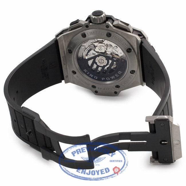 Hublot King Power Chronograph Zirconium 48MM Titanium Black Ceramic Bezel 709.ZM.1770.RX 2RKR8R - Beverly Hills Watch Store Watch Company