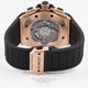 Hublot King Power UNICO King Gold Rose Gold Case Carbon Fiber Bezel Skeleton Dial Black Rubber Strap Watch 701.OQ.0180.RX Beverly Hills Watch Company Watch Store