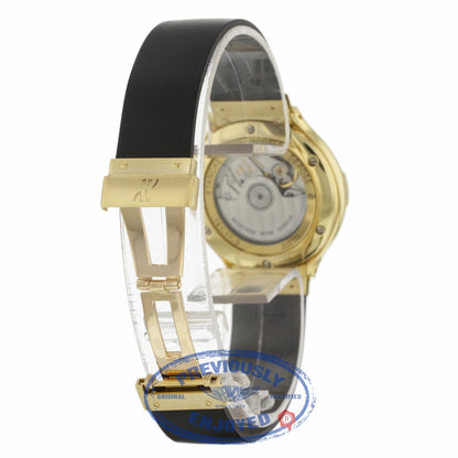 Hublot Ladies Yellow Gold Black Dial After Market Diamond Bezel 141.11.3 4260 - Beverly Hills Watch