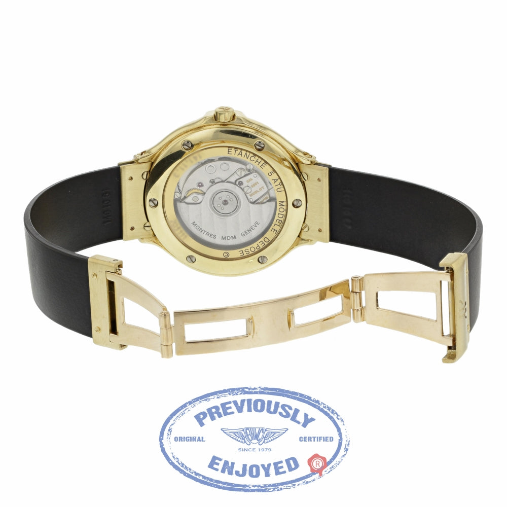 Hublot Ladies Yellow Gold Black Dial After Market Diamond Bezel 141.11.3 4260 - Beverly Hills Watch