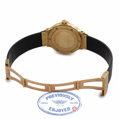 Hublot Classic Ladies 26MM Yellow Gold Black Dial Rubber Strap 1390.100.3 2983 - Beverly Hills Watch Store