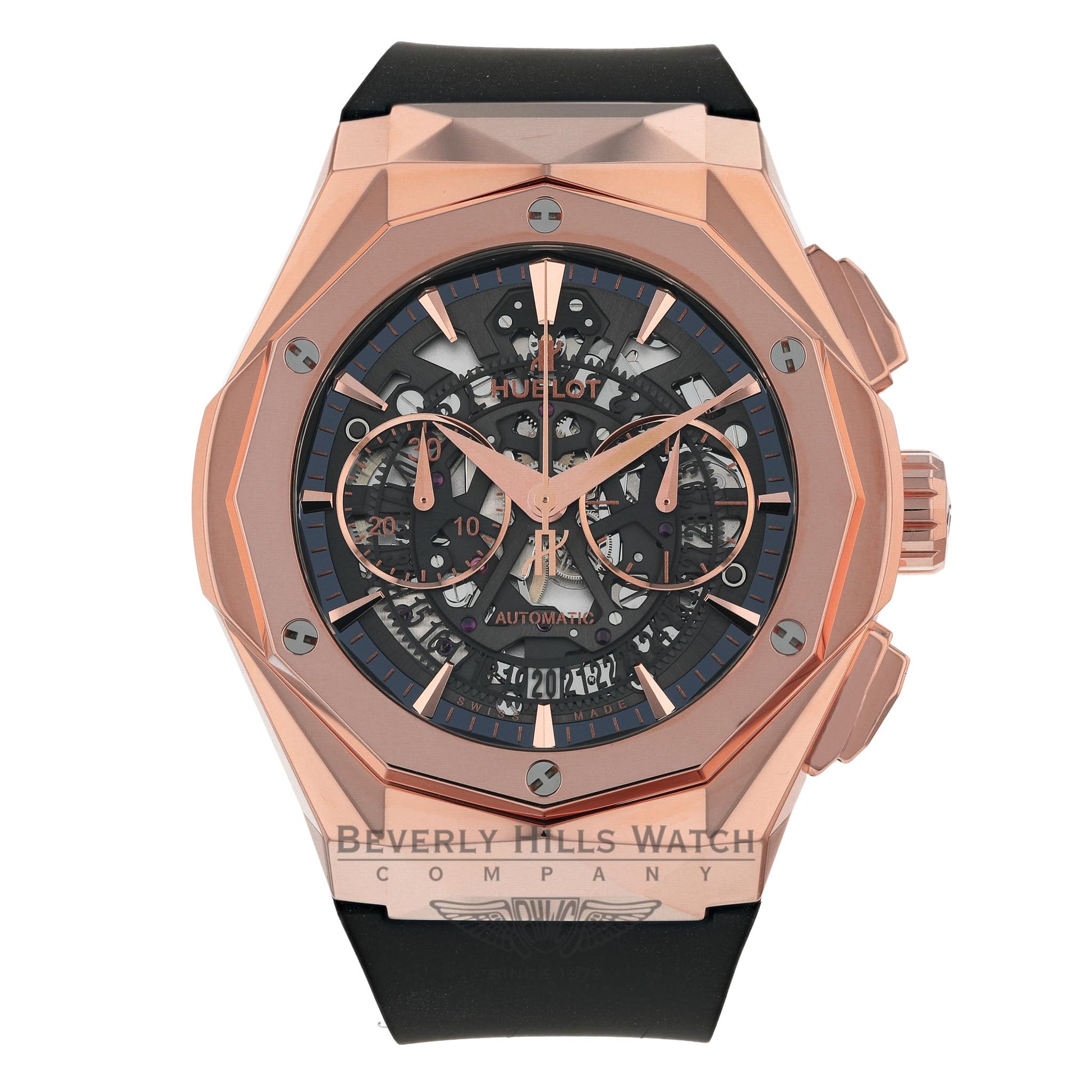 Hublot Classic Fusion Aerofusion Orlinski 45mm Chronograph Rose Gold  525.OX.0180.RX.ORL18 1957F2 - Beverly Hills Watch Company