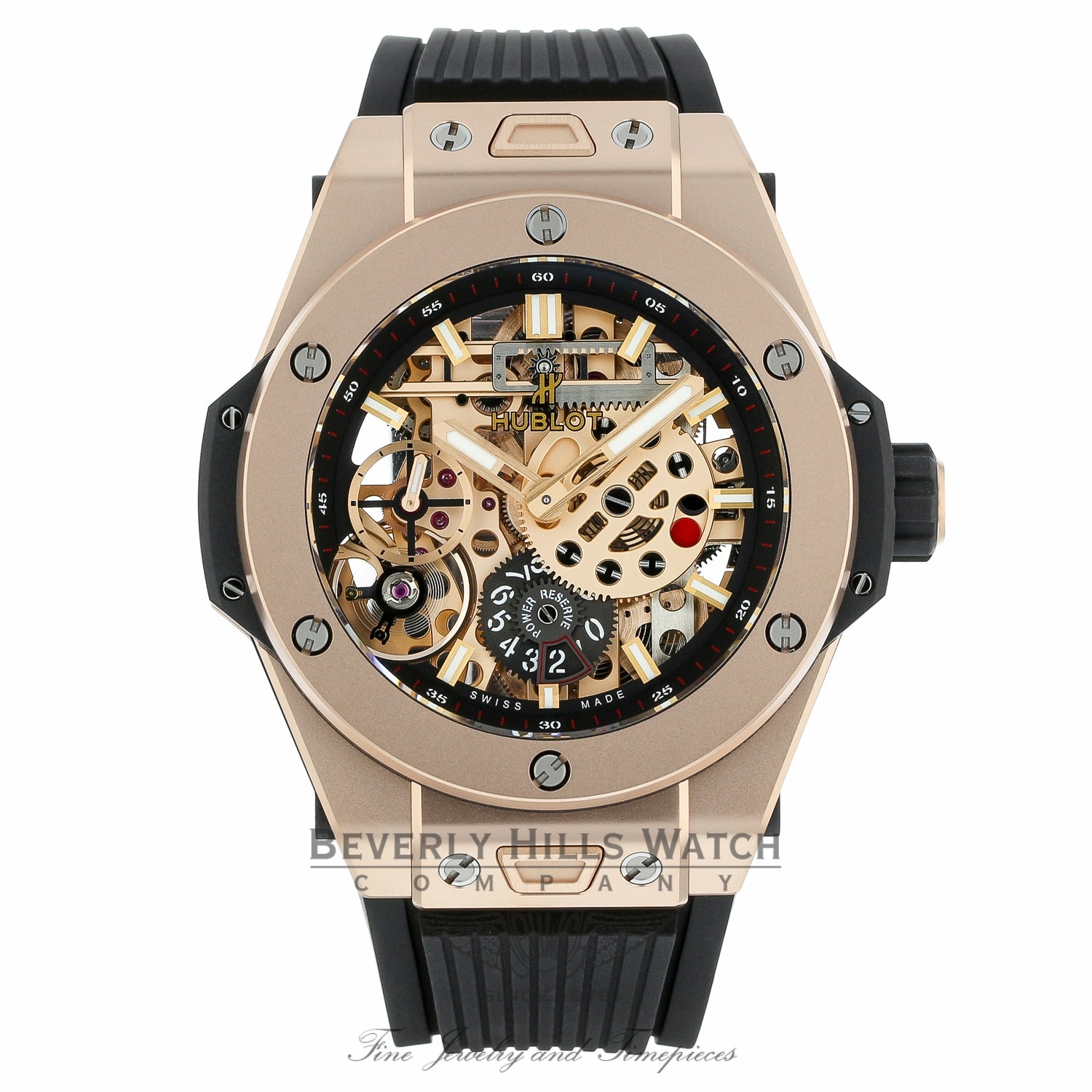 Hublot Big Bang Meca-10 King Gold Automatic 45mm 18k Rose Gold Skeleton Dial 414.OI.1123.RX 2EPX05 - Beverly Hills Watch