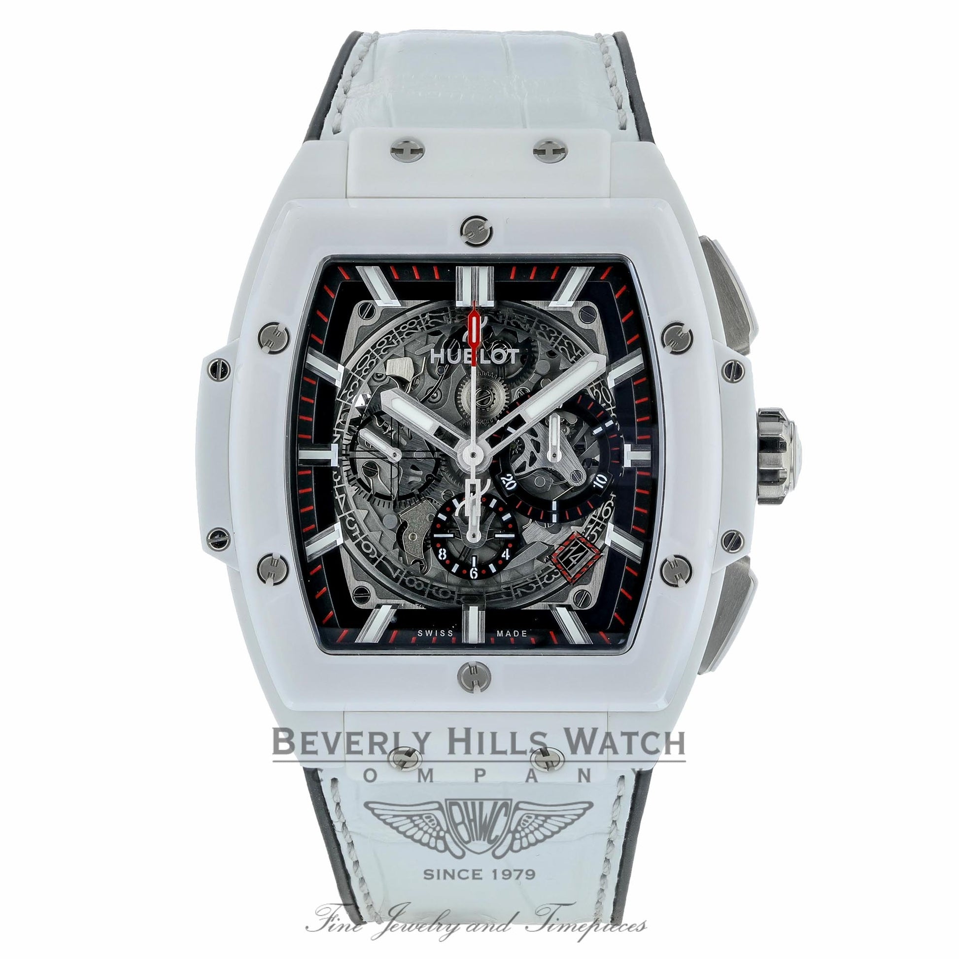 Hublot Spirit of Big Bang White Ceramic 45mm Chronograph 601.HX.0173.LR HZT8Z0 - Beverly Hills Watch Company