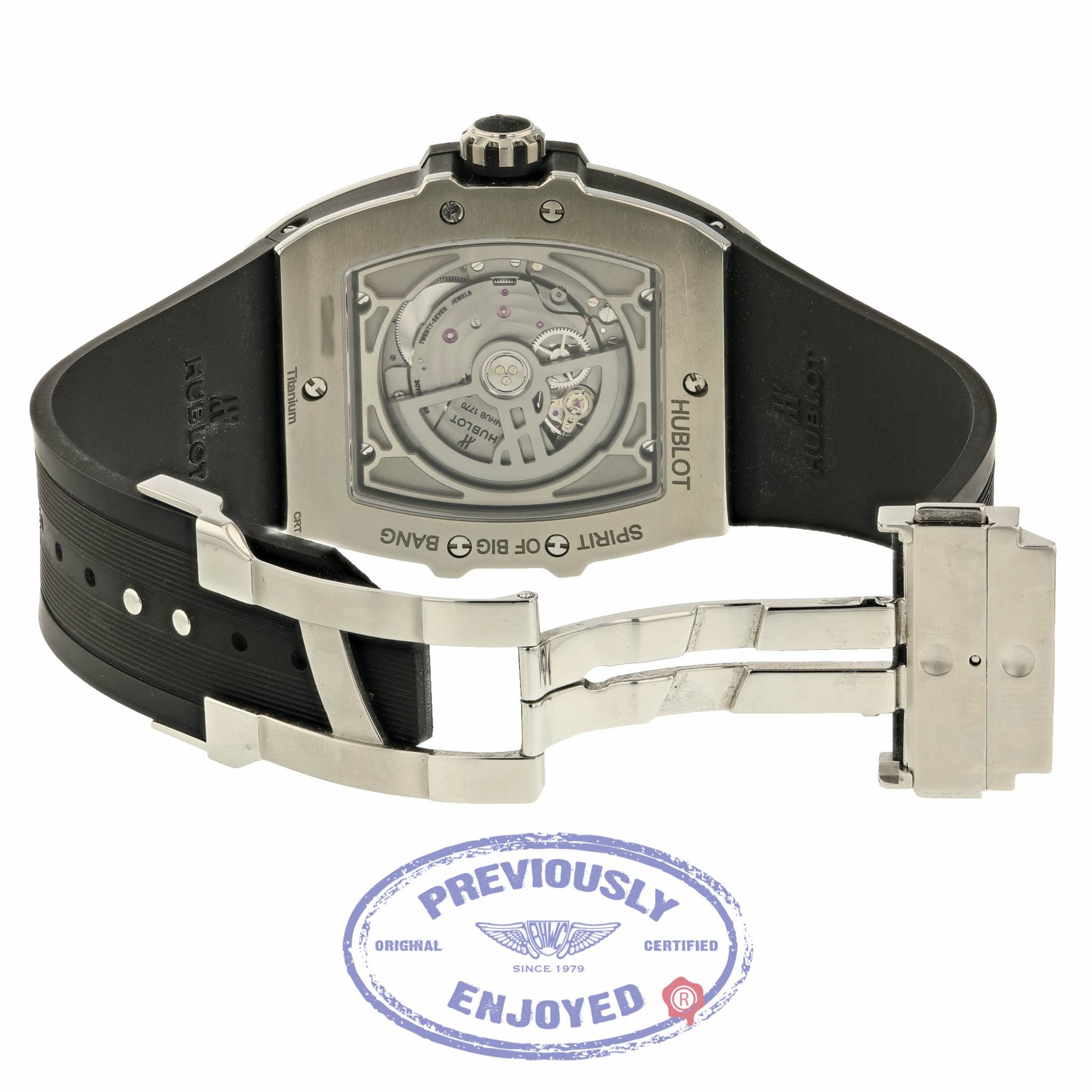 Hublot Spirit Of Big Bang Moonphase 42mm Titanium Tonneau 647.NX.1137.RX ZAQ5RR - Beverly Hills Watch