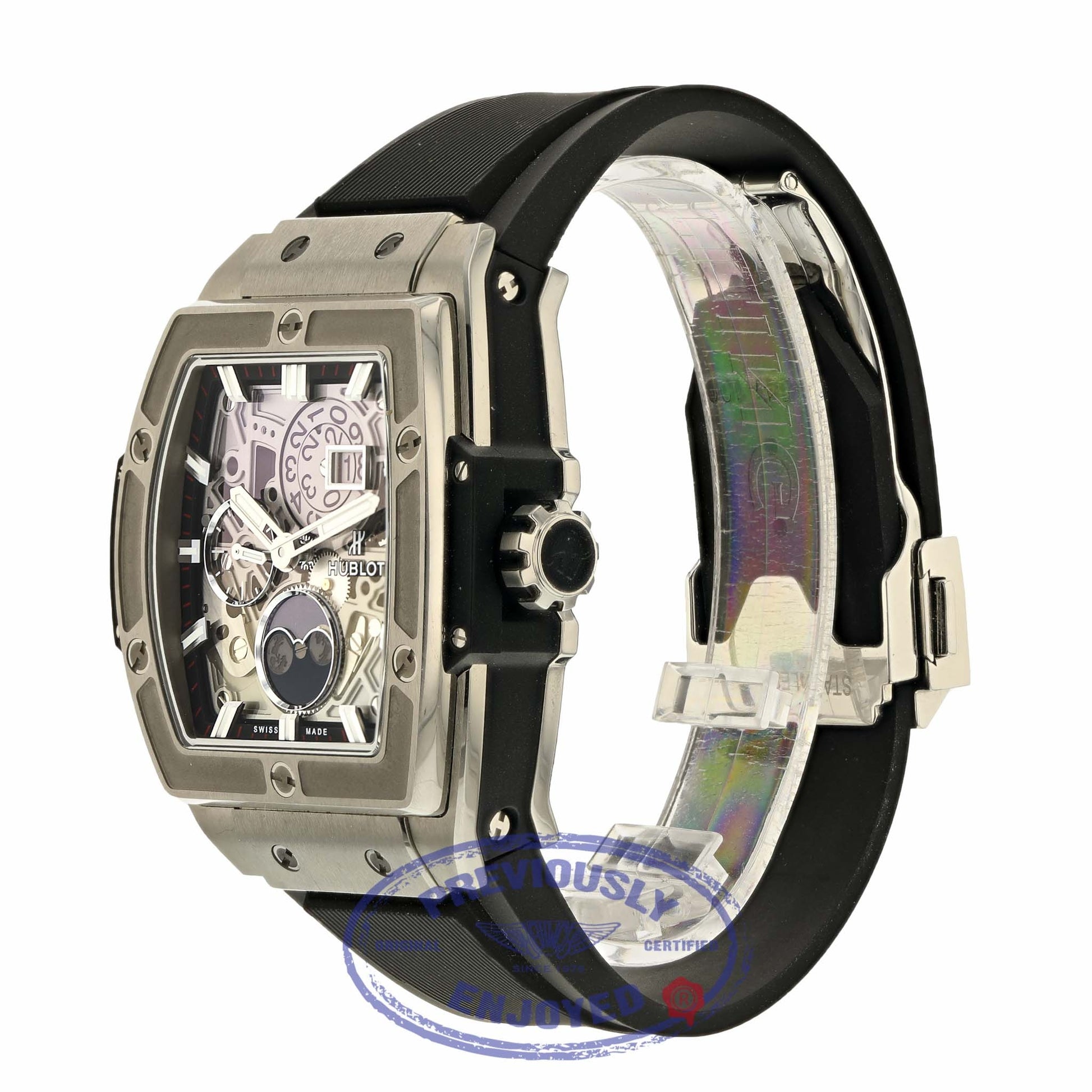 Hublot Spirit Of Big Bang Moonphase 42mm Titanium Tonneau 647.NX.1137.RX ZAQ5RR - Beverly Hills Watch