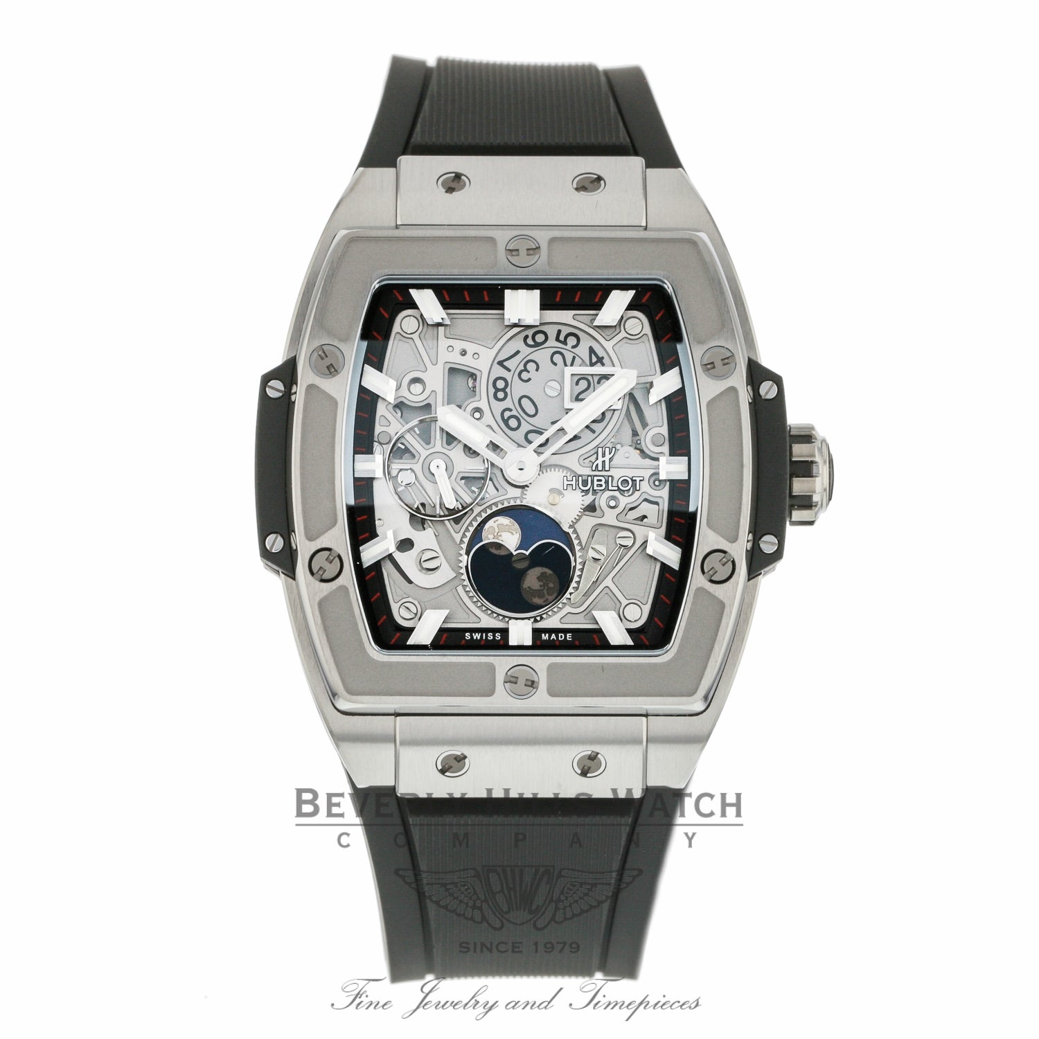 Hublot Spirit Of Big Bang Moonphase 42mm Titanium Tonneau 647.NX.1137.RX KZMM0Q - Beverly Hills Watch