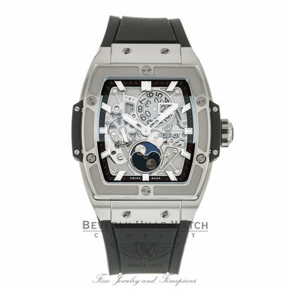Hublot Spirit Of Big Bang Moonphase 42mm Titanium Tonneau 647.NX.1137.RX KZMM0Q - Beverly Hills Watch