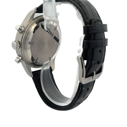 IWC Classic Pilot Chronograph 42mm Stainless Steel Black Dial IW371701 - Beverly Hills Watch Company