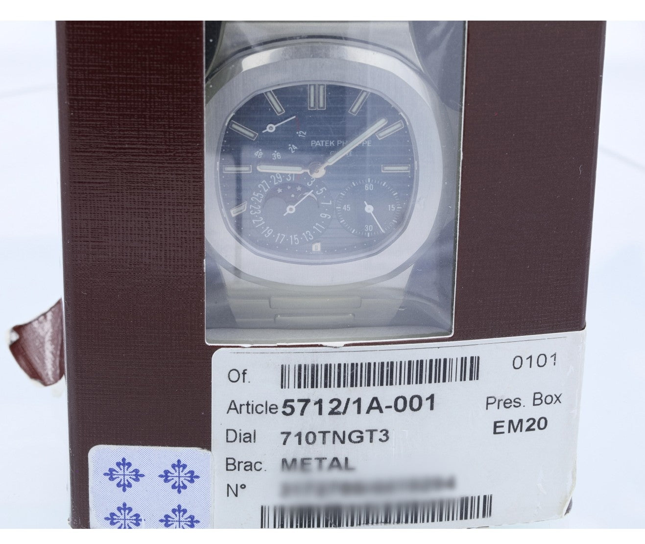 Patek Philippe Nautilus Power Reserve Moon Phases Blue Dial 5712/1a-001 - Beverly Hills Watch Company