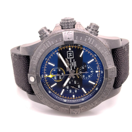 Breitling Super Avenger II Black Steel 48mm M133711A/BF30 HXN4UU - Beverly Hills Watch Company