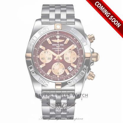 Breitling Chronomat 44 Stainless Steel Rose Gold Automatic IB011012/K524 - Beverly Hills Watch Company Watch Store