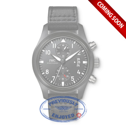 IWC Pilot Top Gun 46mm Chronograph Black Dial Black Fabric IW388007 - Beverly Hills Watch Company