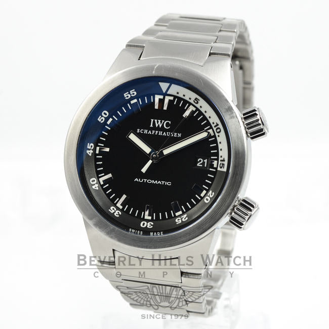 IWC Aquatimer Stainless Steel Automatic Mens Wristwatch Model IW354805 Beverly Hills Watch Company Watches