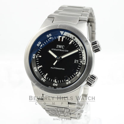 IWC Aquatimer Stainless Steel Automatic Mens Wristwatch Model IW354805 Beverly Hills Watch Company Watches