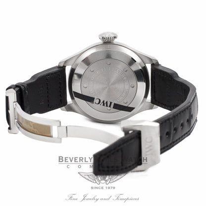 IWC Big Pilot 46MM Black Dial Black Alligator Strap IW500901 EECRE5 - Beverly Hills Watch Company Watch Store