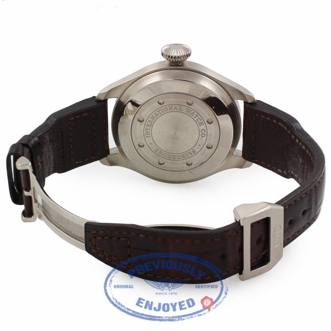 IWC Big Pilot 18K White Gold Slate Dial IW500402 Q71C7V - Beverly Hills Watch Company