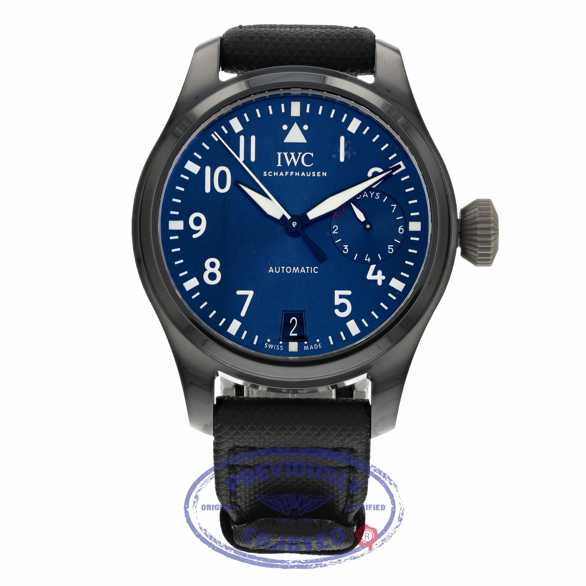 IWC Blue Dial Automatic "Boutique Rodeo Edition" 46mm IW502003 LH13AV- Beverly Hills Watch 