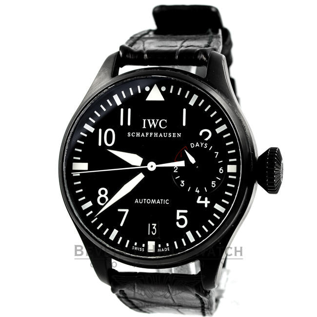 IWC Big Pilot's Steel Watch 'Big Black Storm' DLC Watch IW5009-01 Beverly Hills Watch Company Watch Store