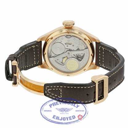 IWC Big Pilot Perpetual Bucherer Limited Edition 18k Rose Gold Black Dial IW502635 19559Z - Beverly Hills Watch Company