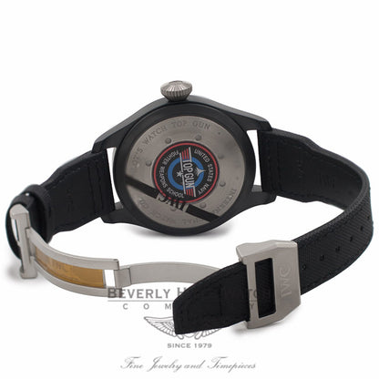 IWC Big Pilot Top Gun 48MM Black Ceramic Titanium Case 7 Day Power Reserve IW501901 Y62MGN - Beverly Hills Watch Company Watch Store