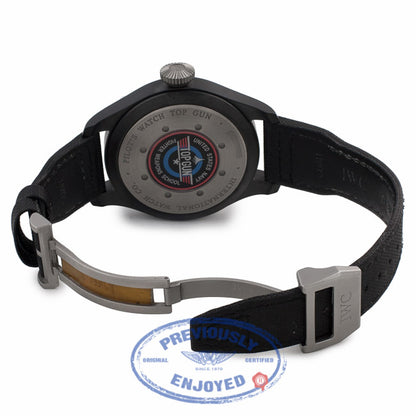 IWC Big Pilot Top Gun 48MM Black Ceramic Titanium Case 7 Day Power Reserve IW501901 3C91YH - Beverly Hills Watch Company Watch Store