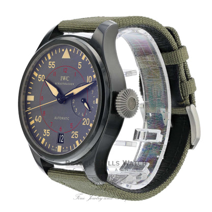 IWC Big Pilots Top Gun Miramar Titanium Anthracite Dial Automatic Green Fabric IW501902 676U3Y - Beverly Hills Watch Company