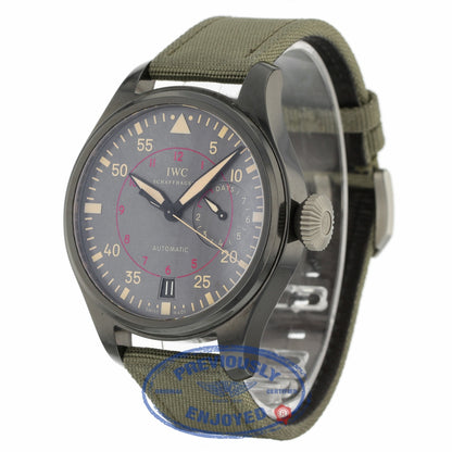IWC Big Pilot Top Gun Miramar Titanium Anthracite Dial Automatic Green Fabric IW501902 5E99MK - Beverly Hills Watch Company
