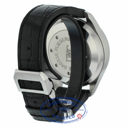 IWC Die Grosse Fliegeruhr Big Pilot 46MM Stainless Steel Black Dial IW500201 CA8V48 - Beverly Hills Watch Company