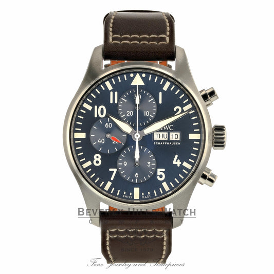 IWC Pilot 43mm Le Petit Prince Chronograph Stainless Steel IW377714 8T0H04