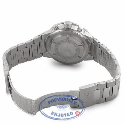 IWC GST Chronograph 40MM Automatic Stainless Steel Silver Dial IW370713 M83Q98 - Beverly Hills Watch Company Watch Store