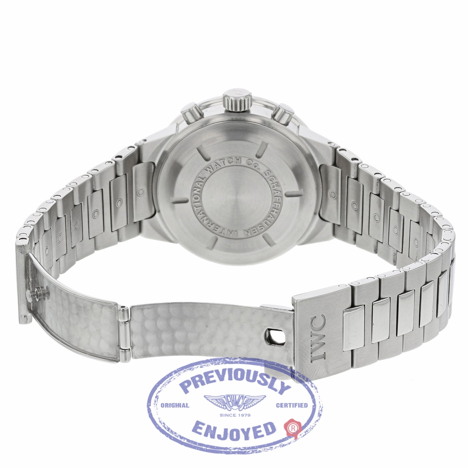 IWC GST Chronograph 40MM Automatic Stainless Steel Black Dial IW3707 H0KDPF - Beverly Hills Watch Company