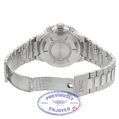 IWC GST Chronograph 40MM Automatic Stainless Steel Black Dial IW3707 H0KDPF - Beverly Hills Watch Company