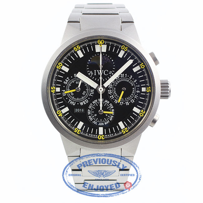 IWC Titanium GST Perpetual Calendar Chronograph IW375603 VYHV7D - Beverly Hills Watch Company
