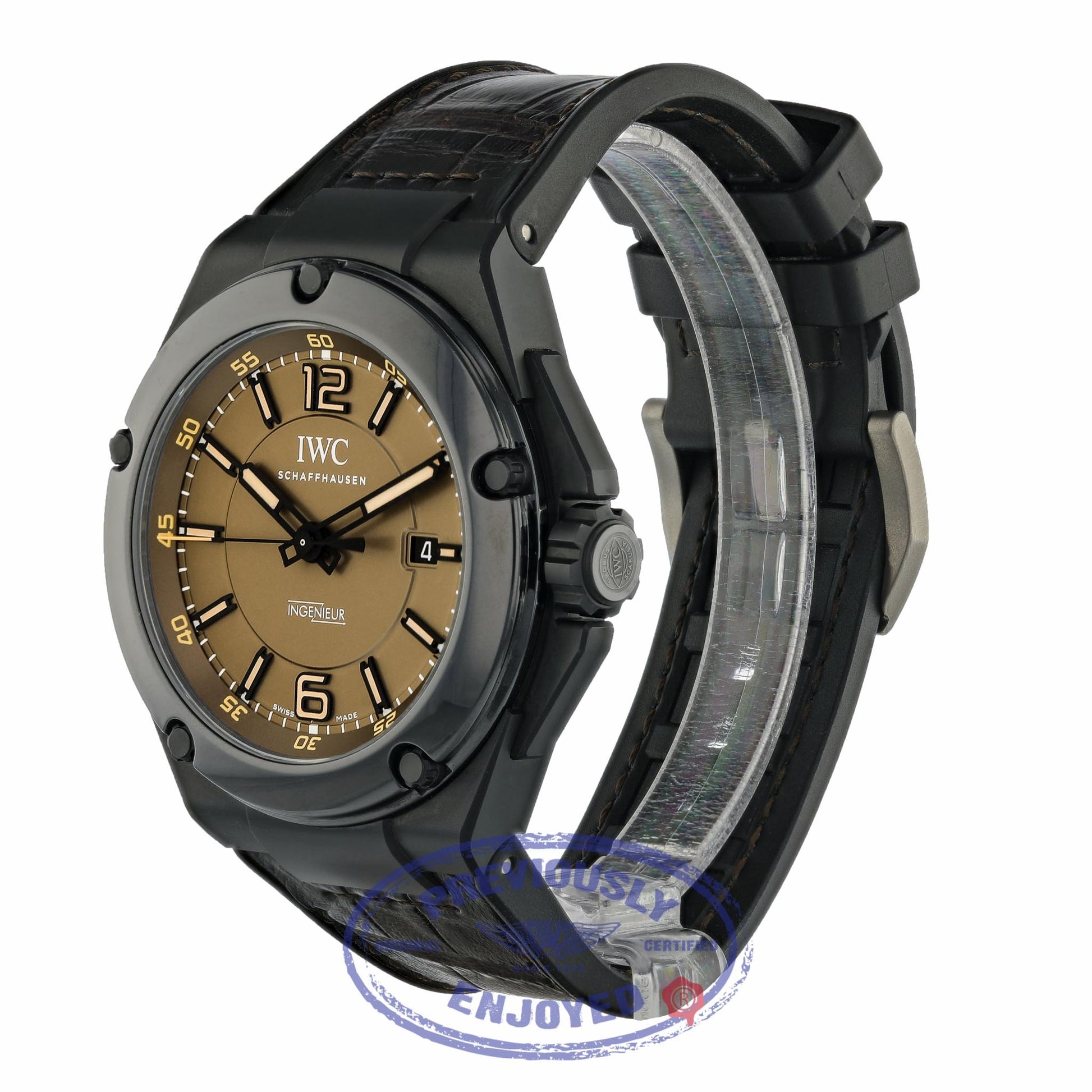 IWC Ingenieur 46mm AMG Black Ceramic IW322504 XNLKZ7 - Beverly Hills Watch Company