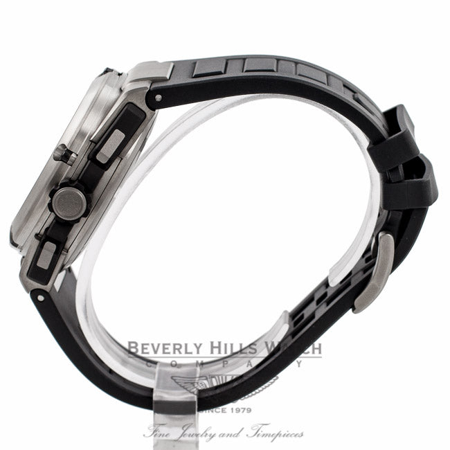 IWC Ingenieur Double Chronograph 45MM Titanium Silver Dial 44 Hour Power Reserve IW386501 4UTJTH - Beverly Hills Watch Company Watch Store