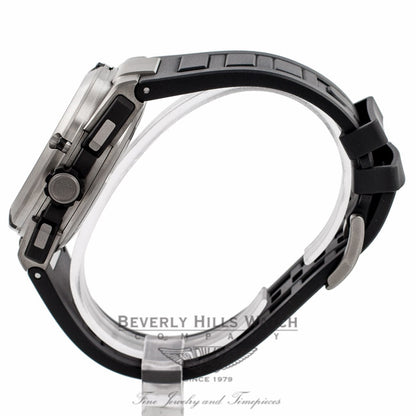 IWC Ingenieur Double Chronograph 45MM Titanium Silver Dial 44 Hour Power Reserve IW386501 4UTJTH - Beverly Hills Watch Company Watch Store