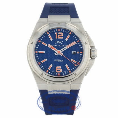 IWC Ingenieur Mission Earth Plastiki Steel Blue Dial IW323603 WC10AL - Beverly Hills Watch Company